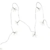 DEW DROP FLOWER Ljusslinga Batteri 2,1m 8LED Daylight/Silver IP44