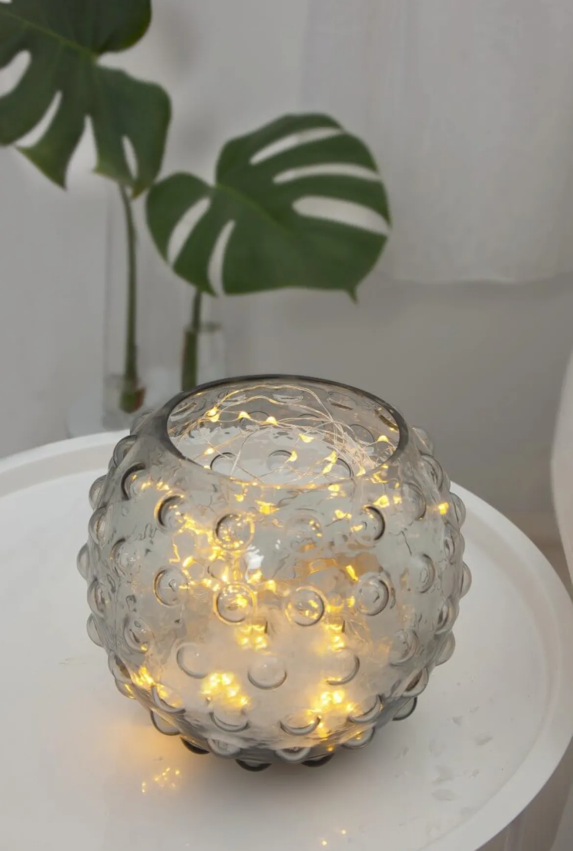 DEW DROP Ljusslinga 80cm 2000K Silver Varmvit