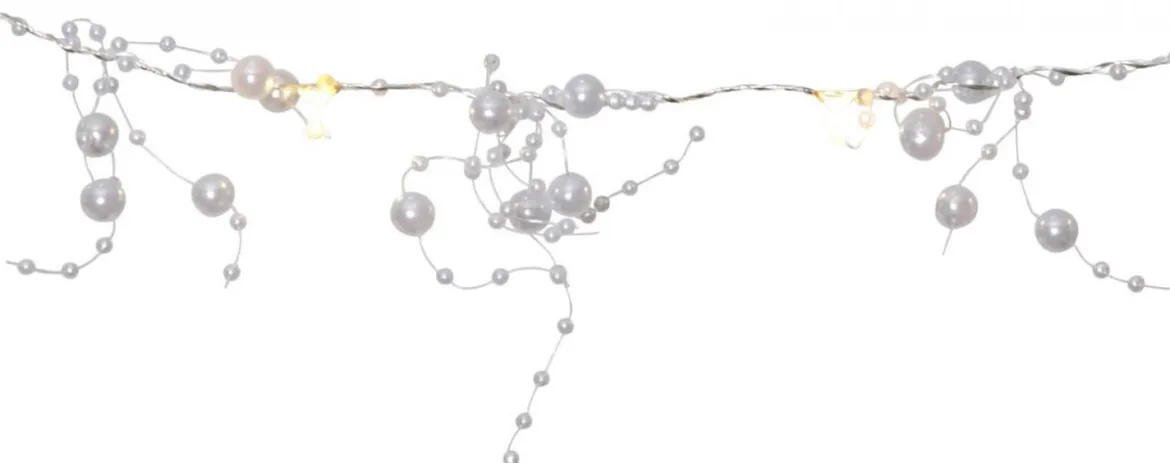 DEW DROP Ljusslinga 190cm Vit
