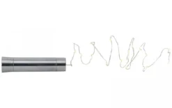 DEW DROP Ljusslinga 15L 75cm Silver Varmvit