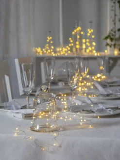 DEW DROP Ljusslinga 10m 100LED RGB/Silver