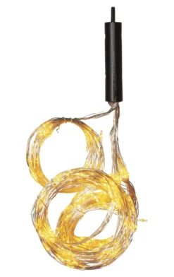 DEW DROP Ljusslinga 2m 360LED Varmvit/Silver