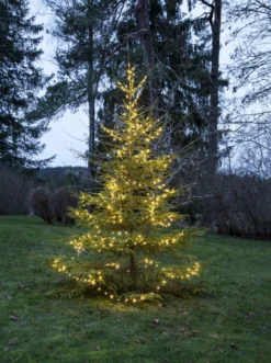 DEW DROP MICRO Ljusslinga 15m 200LED Varmvit/Grön
