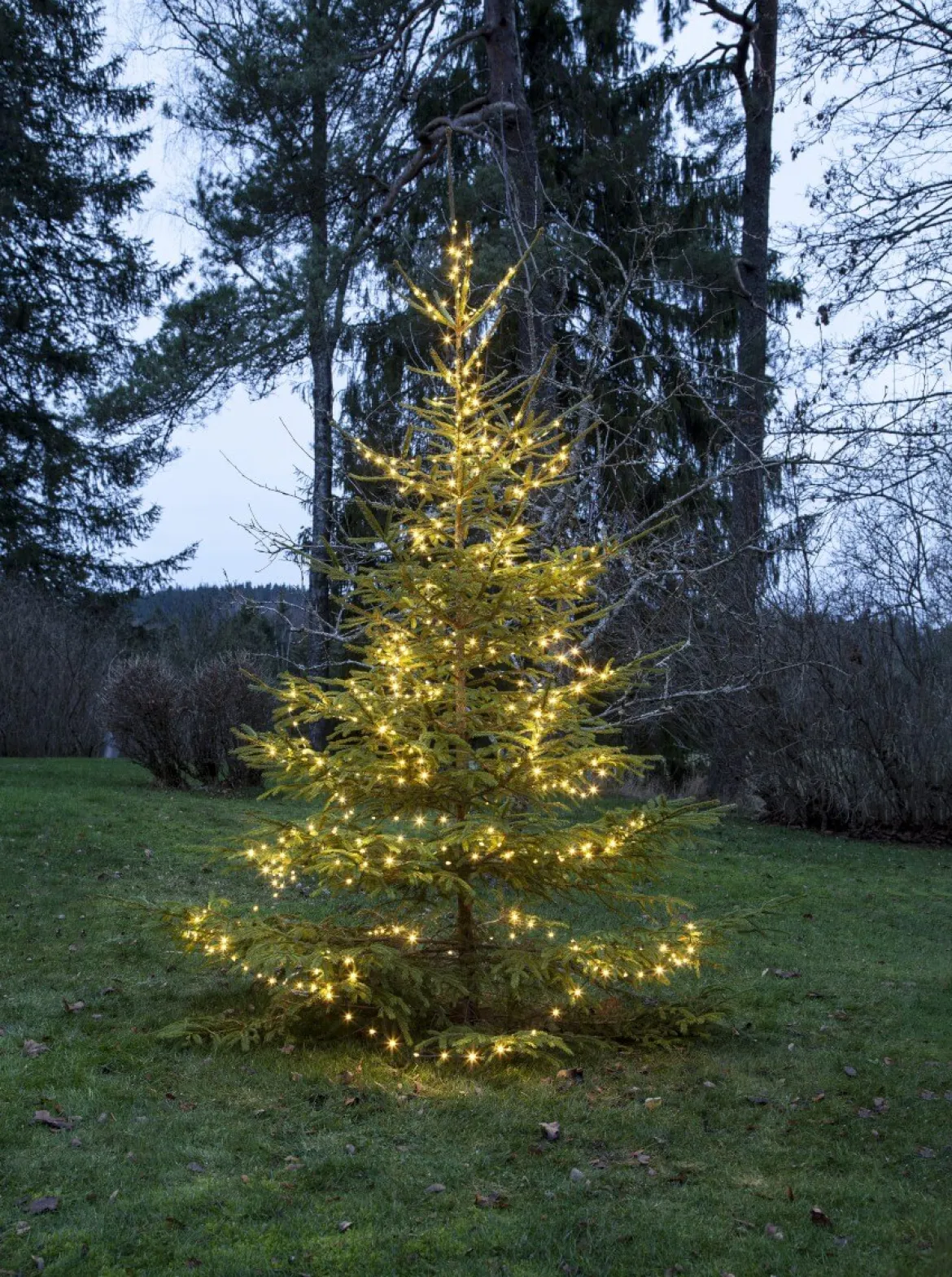 DEW DROP MICRO Ljusslinga 15m 200LED Varmvit/Grön