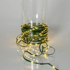 DEW DROP MICRO Ljusslinga 36m 480LED Varmvit/Grön