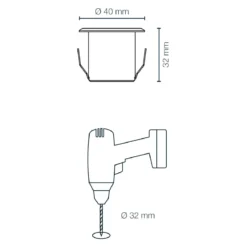 Dexter Decklight 5-Pack 4 cm 12V IP67
