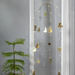 DREAM Hängande dekoration Batteri 90cm Guld