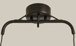 DUBLIN Taklampa 3:a 76cm Svart/Matt Mässing