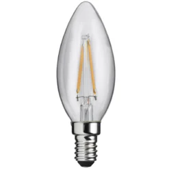 E14 CLASSIC Kronljus Klar 0,8W 2700K 80lm LED-Lampa