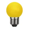 E27 Dekoration Party Klot 1W Gul LED-Lampa