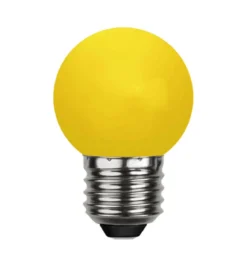 E27 Dekoration Party Klot 1W Gul LED-Lampa