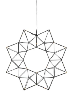 EDGE Krans 40cm 30LED Svart