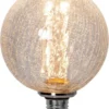 E27 Glob125 Decoled 1W 2000K 50lm Bubblig LED-Lampa