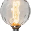 E27 Glob125 Decoled 1W 2000K 50lm Krackelerad LED-Lampa