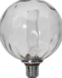 E27 Glob125 Decoled 1W 2000K 50lm Krackelerad LED-Lampa
