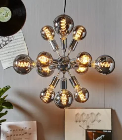 E27 Glob95 Dimbar Decoled Rökfärgad 2W 2100K 50lm LED-Lampa