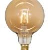 E27 Glob125 Plain Amber 0.75W 2000K 80lm LED-Lampa