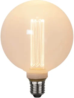 E27 Glob125 1W 2000K 50lm Opal/vit LED-Lampa