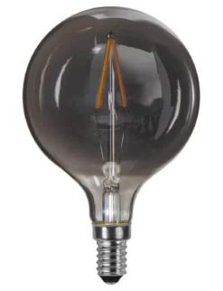 E14 Heavy smoke SoftGlow Glob80 1.4W 2100K 55lm LED-Lampa