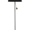 EKETORP Golvlampa LED 145cm Svart/Matt Mässing