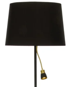 EKETORP Golvlampa LED 145cm Svart/Matt Mässing