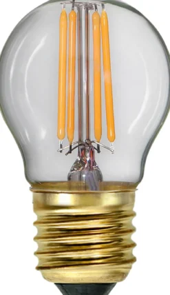 E27 Klot SoftGlow Dimbar 4W 2100K 350lm Klar LED-Lampa