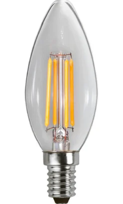 E14 Kronljus 3-Steg Dimbar Minne 4.2W 3000K 470lm Klar LED-Lampa