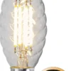 E14 Kron Vriden Dimbar 3W 2700K 250lm Klar LED-Lampa