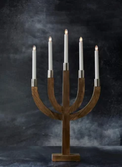 ELIAS Ljusstake 7L 67cm Brun