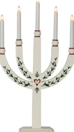 ELIAS TRADITION Ljusstake 5L 61cm Vit