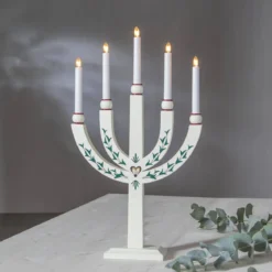 ELIAS TRADITION Ljusstake 5L 61cm Vit