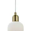 ELIN Fönsterlampa 15cm Matt Mässing/Vit
