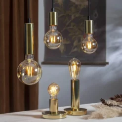 E27 Normal Plain Amber 0.75W 2000K 80lm LED-Lampa