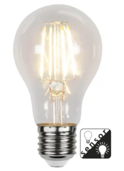 E27 Normal Sensor Klar 4.2W 2700K 450lm LED-Lampa