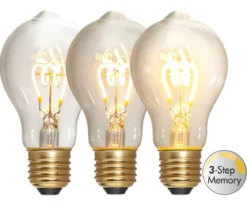 E27 Normal 3-steg Dimbar 4W 2100K 270lm Klar LED-Lampa