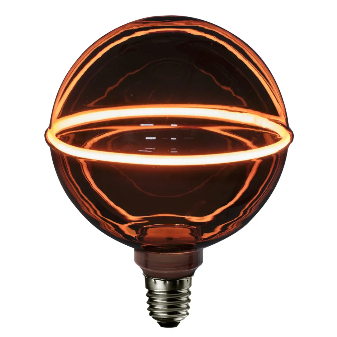 E27 O-LED NERO Horizontal Glob125 Dimbar 1800K LED-Lampa