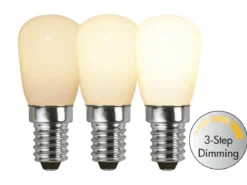 E14 Päron RA90 3-Stegs Dimbar 2W 2700K 150lm Opal LED-Lampa