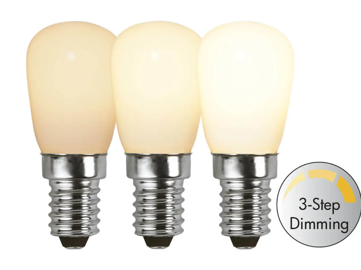 E14 Päron RA90 3-Stegs Dimbar 2W 2700K 150lm Opal LED-Lampa