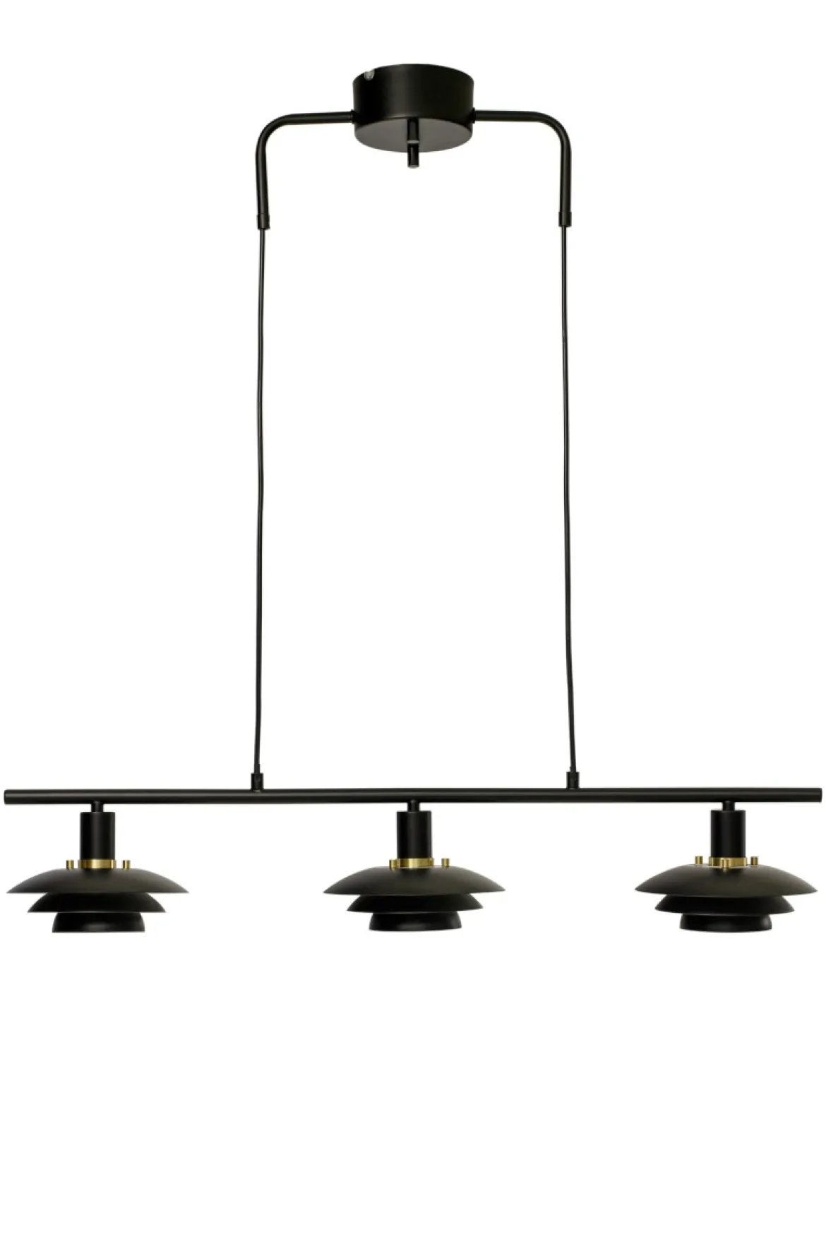 Epsilon Takpendel 86cm Svart/Guld/Krom