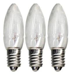 E10 Reservlampa Topplampa 3-Pack 10V Klar