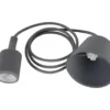 E27 Sladdställ Color Textil 1,2m Grå