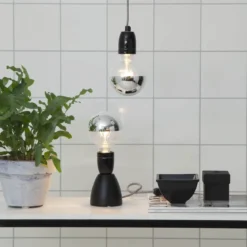 E27 Sladdställ Glaze 5m Svart/Vit