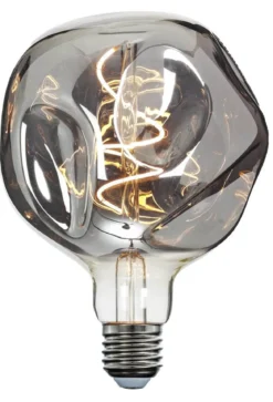 E27 3-Stegs Dimbar Deco125 4W 1800K 90lm Smoke LED-Lampa