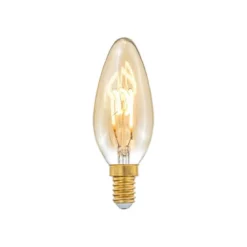 E14 3-Stegs Dimbar Kronljus 3/2,2/0,8W 150lm 1800K Amber
