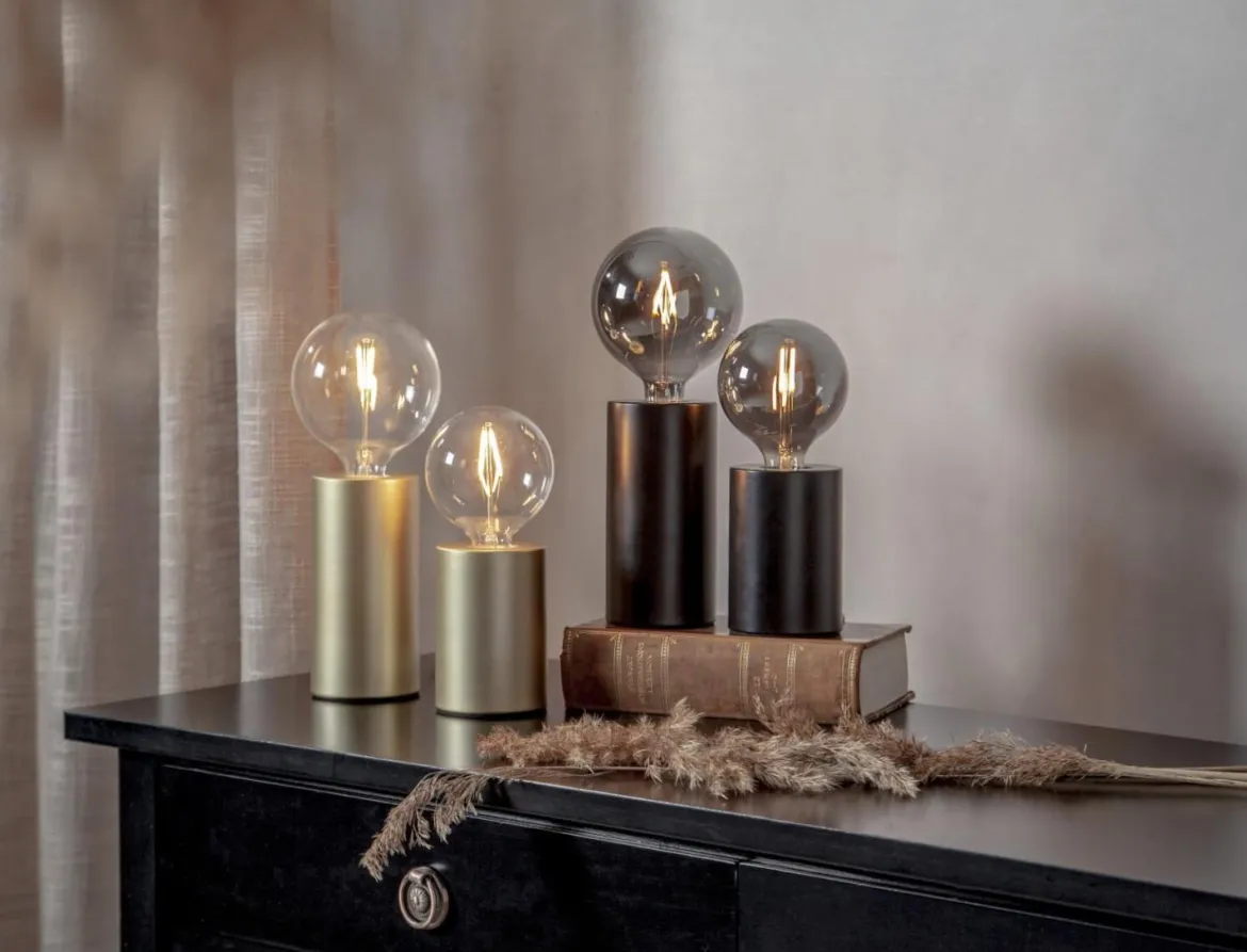 E27 TINY Lampfot 14cm Guld