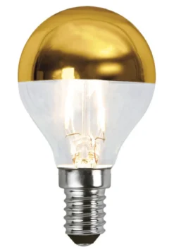 E14 Toppförseglad Klot 13,5W 2700K 250lm Guld LED-Lampa