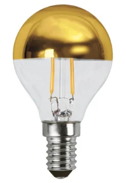 E14 Toppförseglad Klot 13,5W 2700K 250lm Guld LED-Lampa