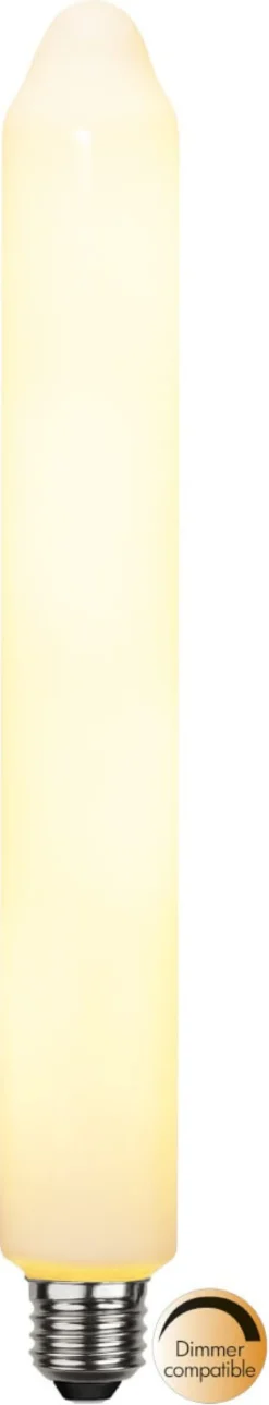 E27 Tubural SoftGlow Dimbar 6W 2500K 650lm Opal LED-Lampa
