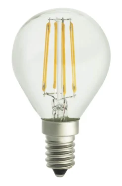 E14 UNI-LEDISON Klot Klar 2200K 4W 350lm Dimbar