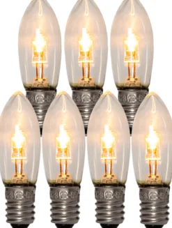 E10 Universal LED Reservlampa 7-pack 10-55V Transparent